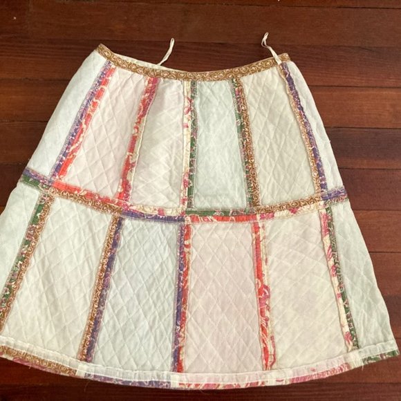 Vintage quilted patchwork miniskirt - Picture 4 of 6